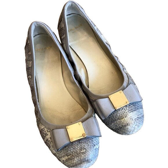 Cole Haan Shoes - Cole Haan Tali Bow Ballet Flat Style W43266 Womens Size 9 *Clean Classic Style*